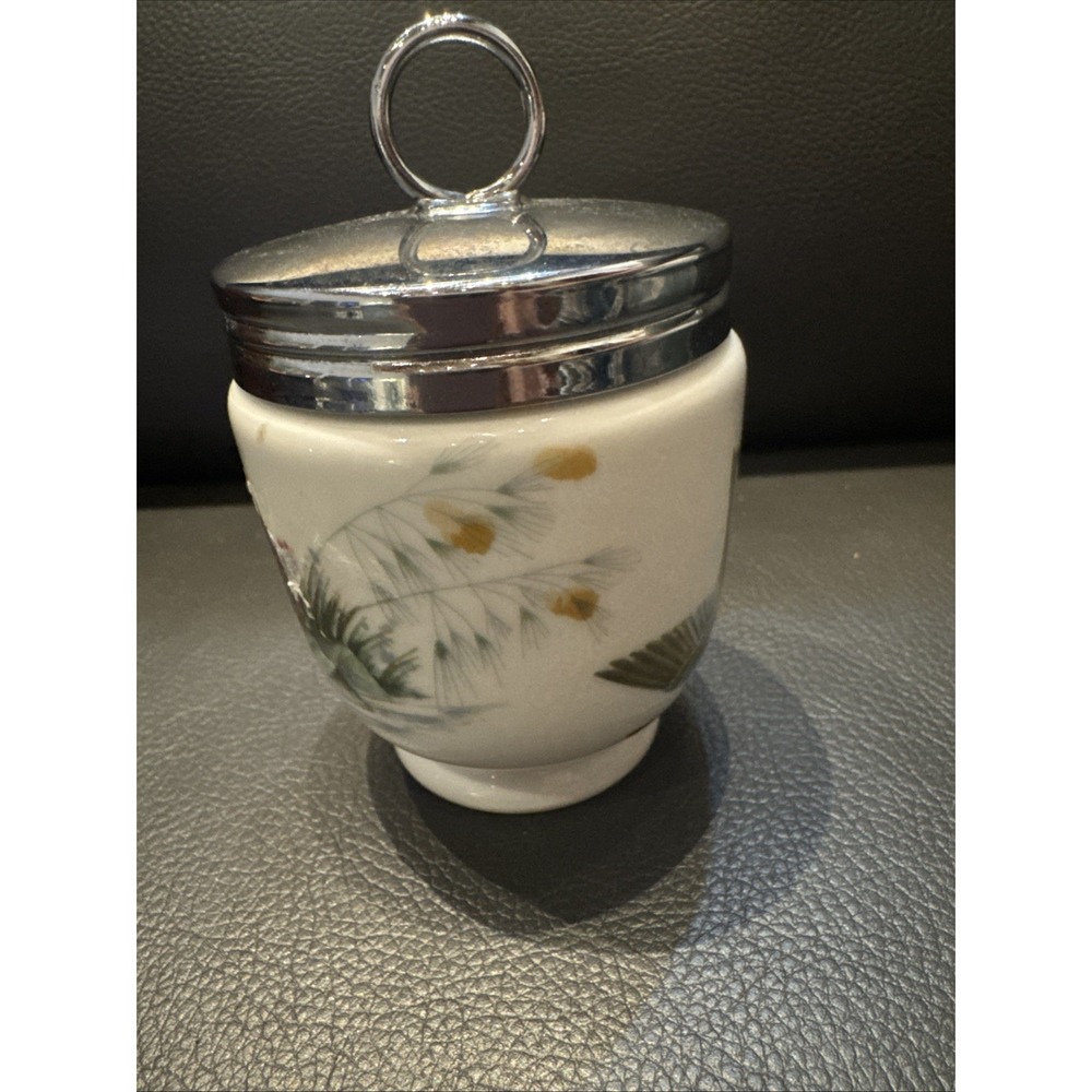 Vintage Royal Worcester Porceain Egg Coddler England Birds 3 1/4 in 6 oz - Picture 4 of 10